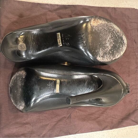 GUCCI Peeptoe Ankle Bootie with Gold Horsebit Zip Up Size 37 - Picture 12 of 13